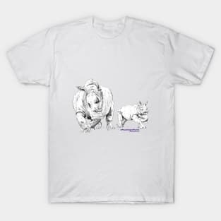 Rhino Father and Son! T-Shirt